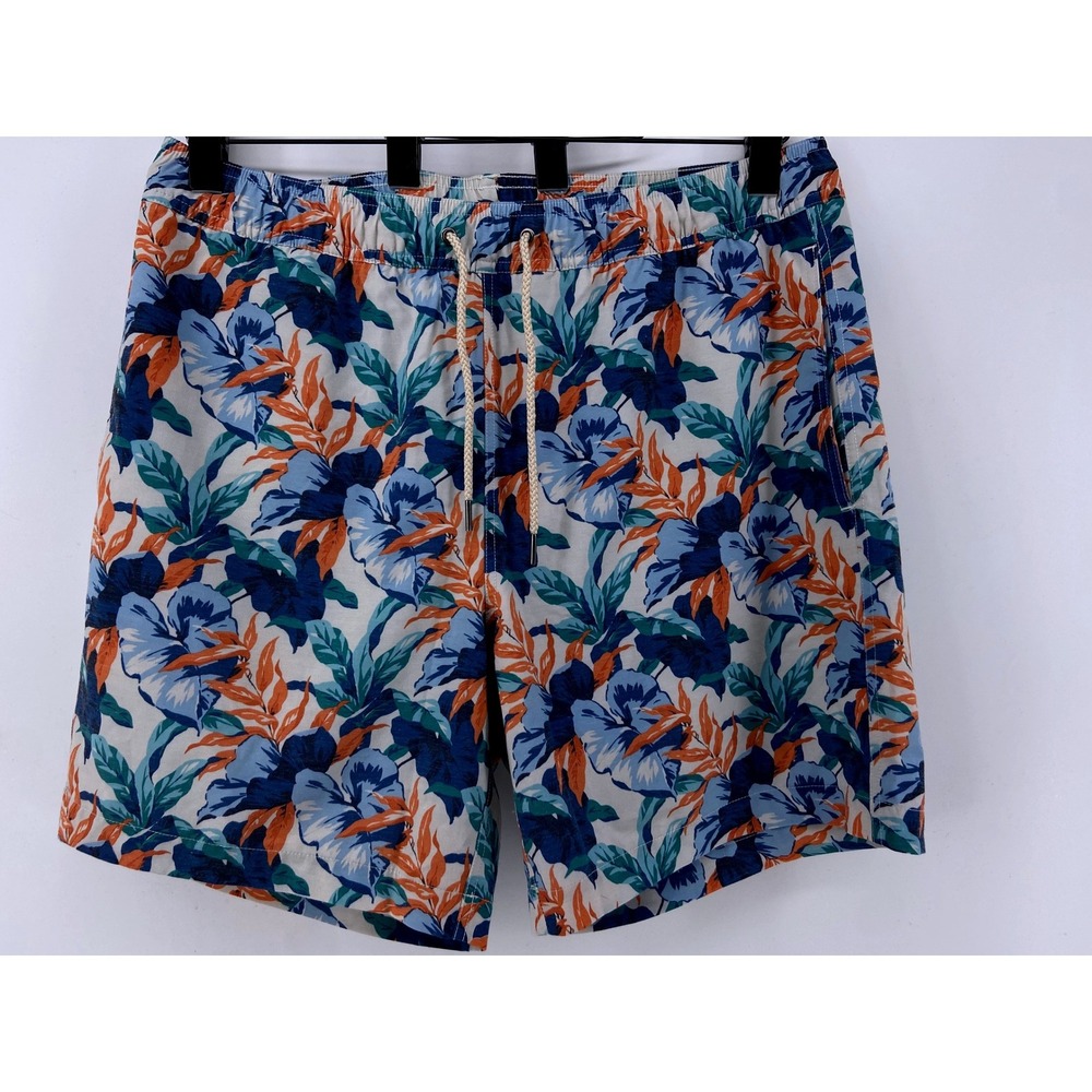 Fair Harbor Swim Trunks Men 2XL The Anchor Tropical Floral Surf Beach Lined‎